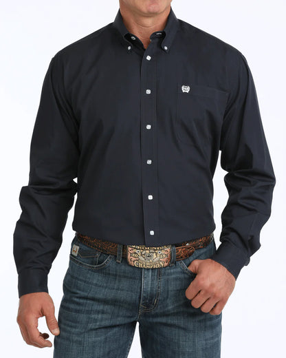 Cinch Solid Classic Fit Button-Down Western Shirt