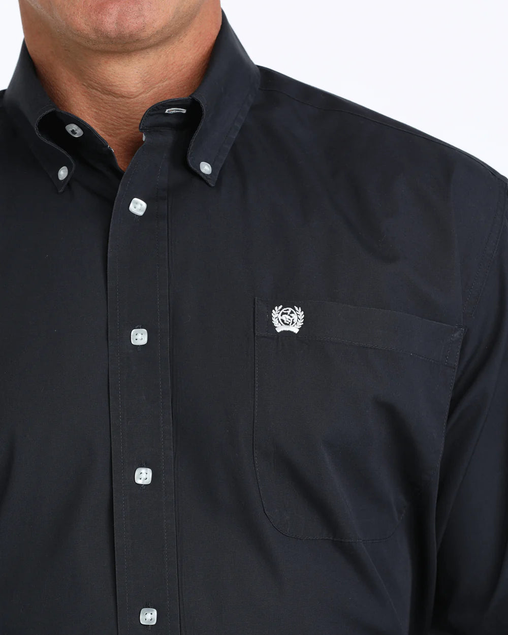 Cinch Solid Classic Fit Button-Down Western Shirt