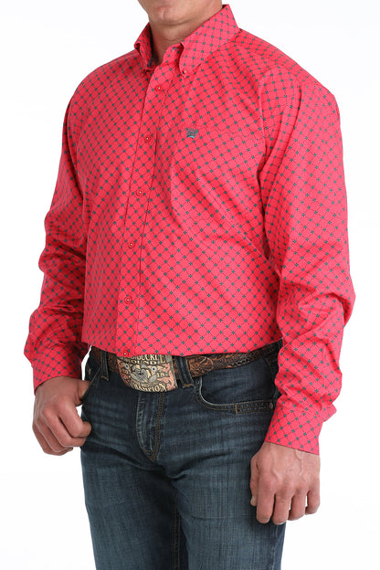 Cinch Pink Pattern Shirt