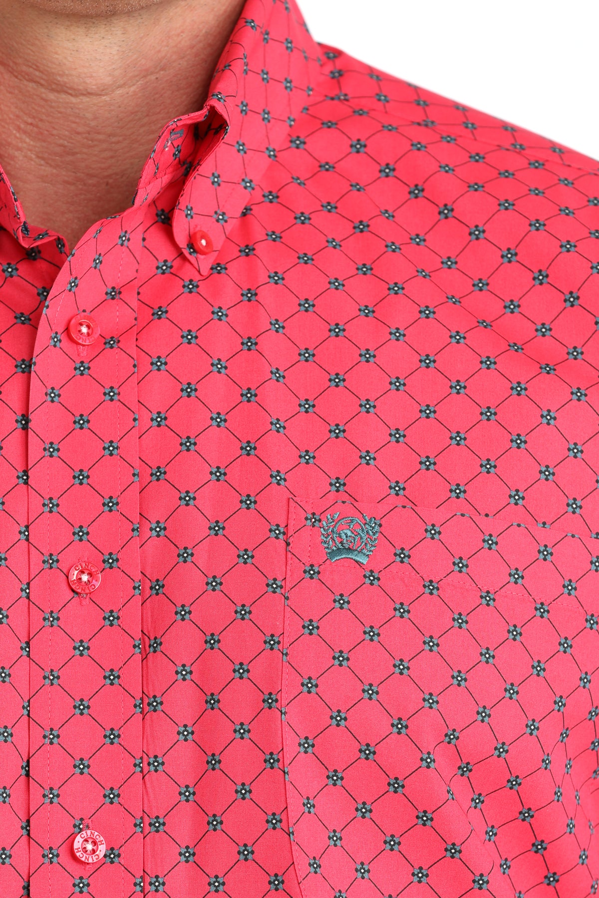 Cinch Pink Pattern Shirt