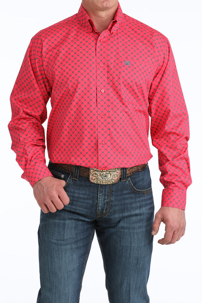 Cinch Pink Pattern Shirt
