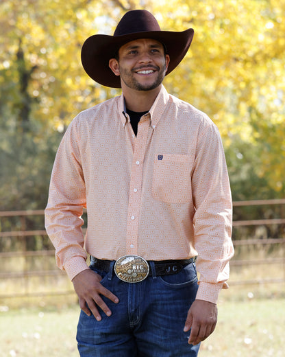 Cinch Men's Long Sleeve Button Down Western Shirt