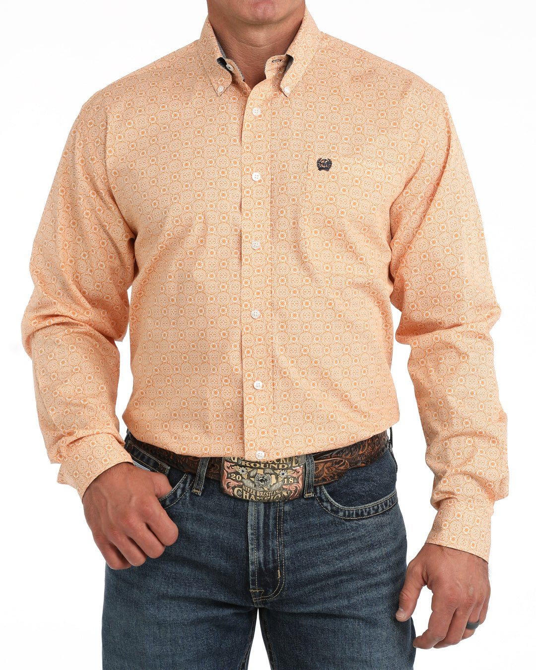 Cinch Men's Long Sleeve Button Down Western Shirt