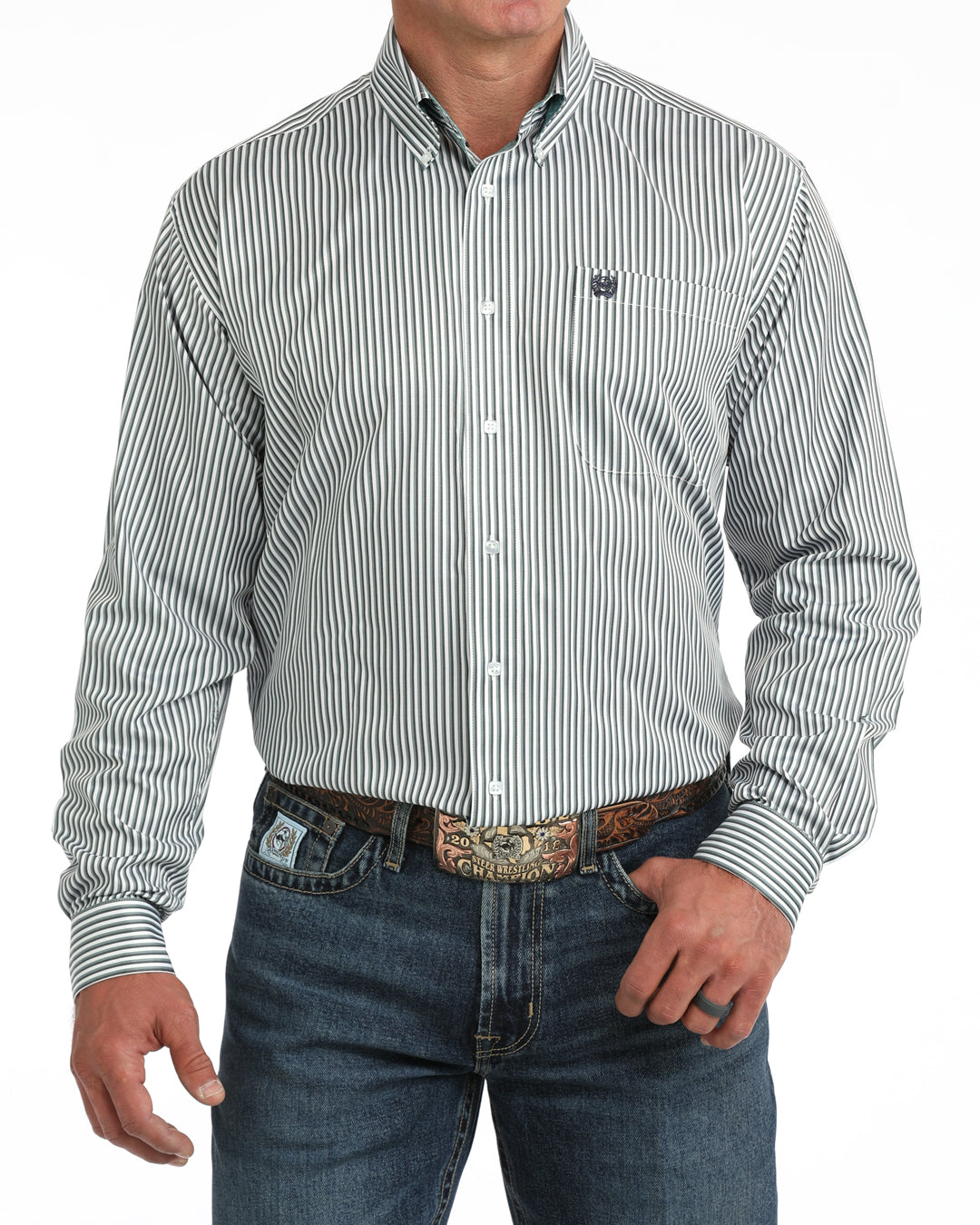 Cinch Men's Long Sleeve Button Down Western Shirt