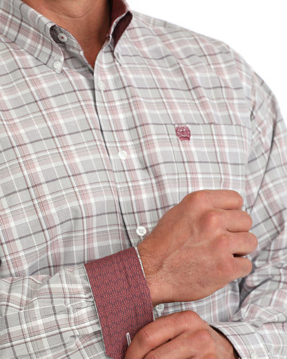 Cinch Men's Plaid Western Button Down Shirt