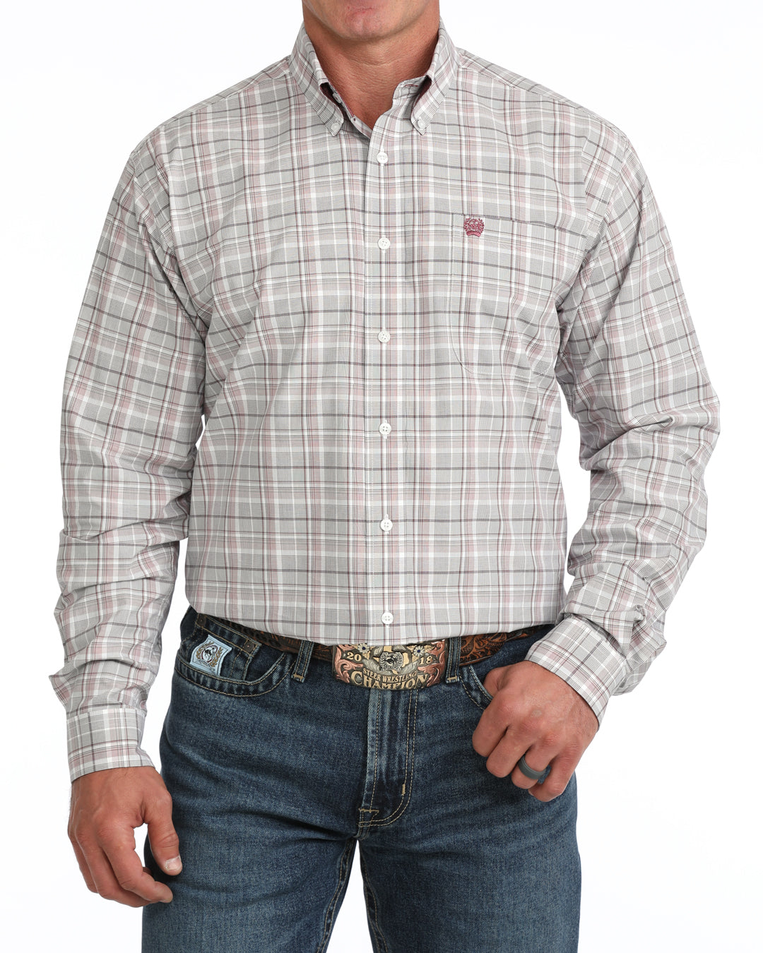 Cinch Men's Plaid Western Button Down Shirt