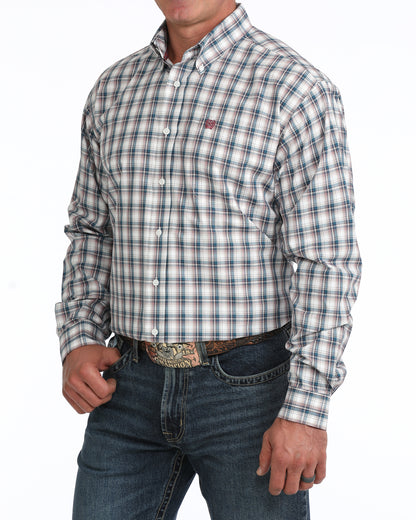 Cinch Men's Plaid Western Button Up Shirt