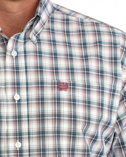 Cinch Men's Plaid Western Button Up Shirt