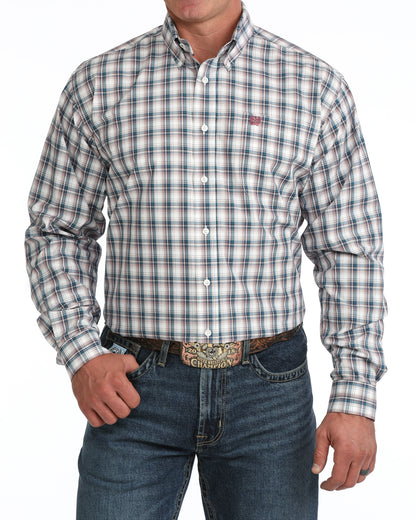 Cinch Men's Plaid Western Button Up Shirt
