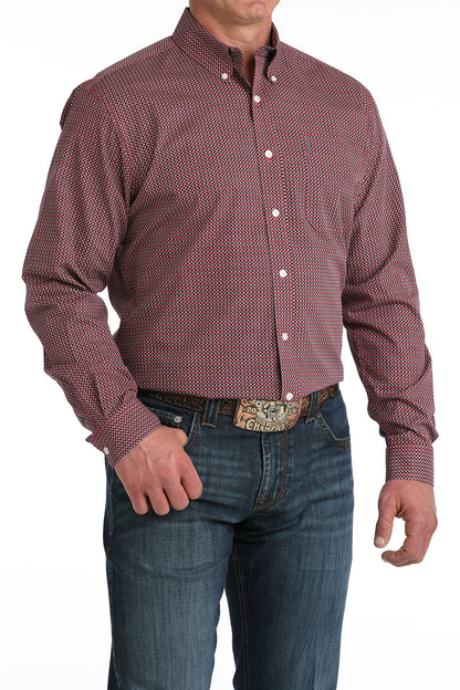 Cinch Pink & Black Pattern Shirt
