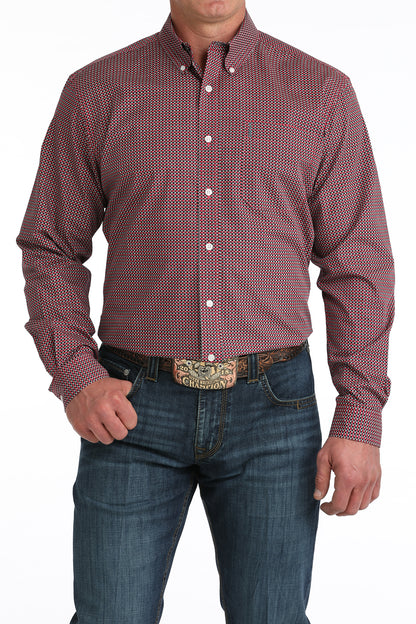 Cinch Pink & Black Pattern Shirt