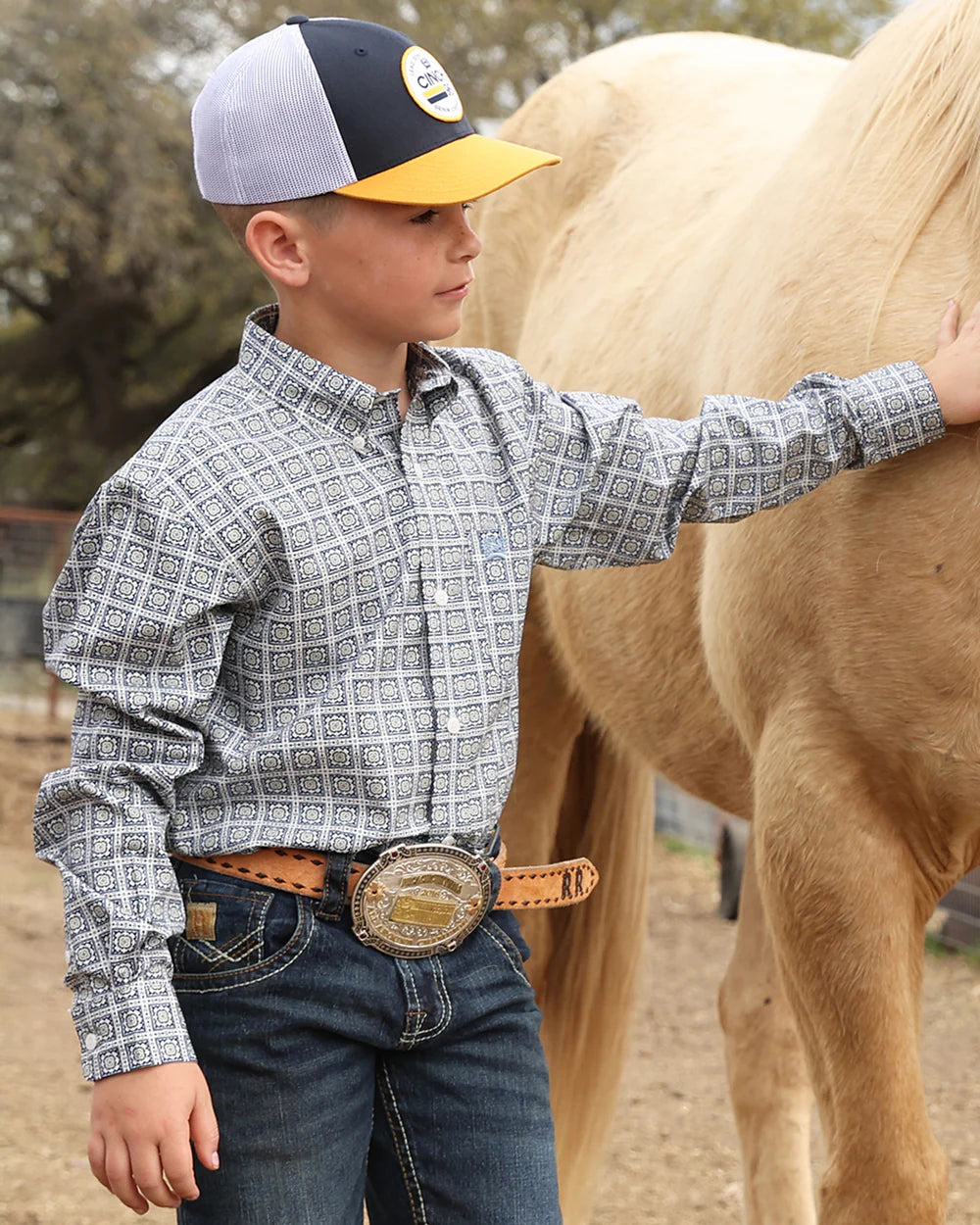 Cinch Boy's Boy's Button-Down Western Shirt