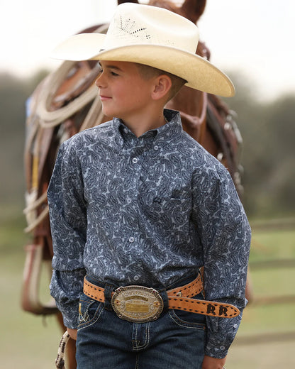 Cinch Boy's Button-Down Arenaflex Western Shirt