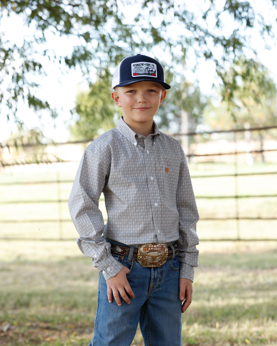 Cinch Boy's Button Down Western Shirt