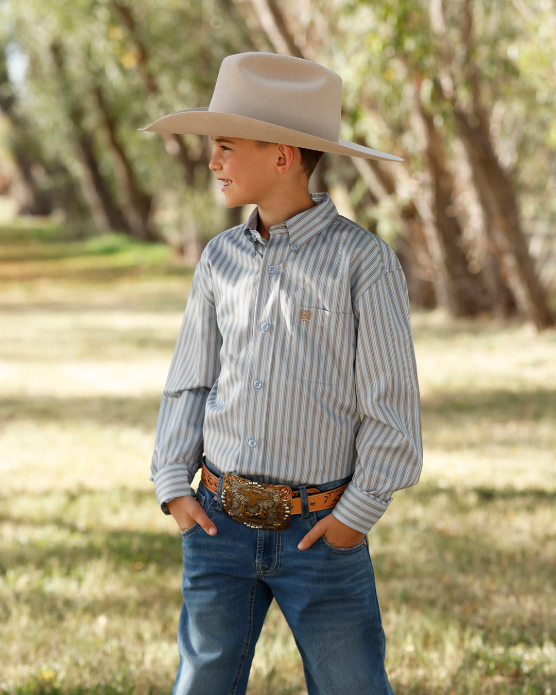 Cinch Boy's Button Down Western Shirt