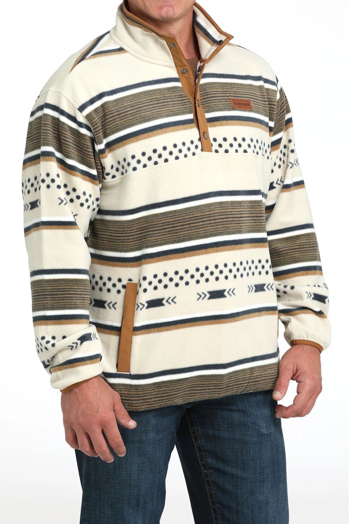 Cinch Cream Aztec Polar Fleece