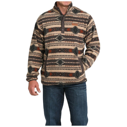 Cinch Brown Polar Fleece Pullover