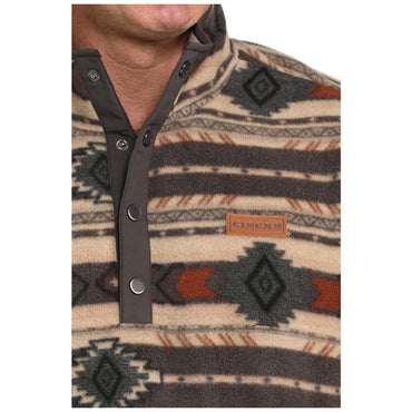 Cinch Brown Polar Fleece Pullover
