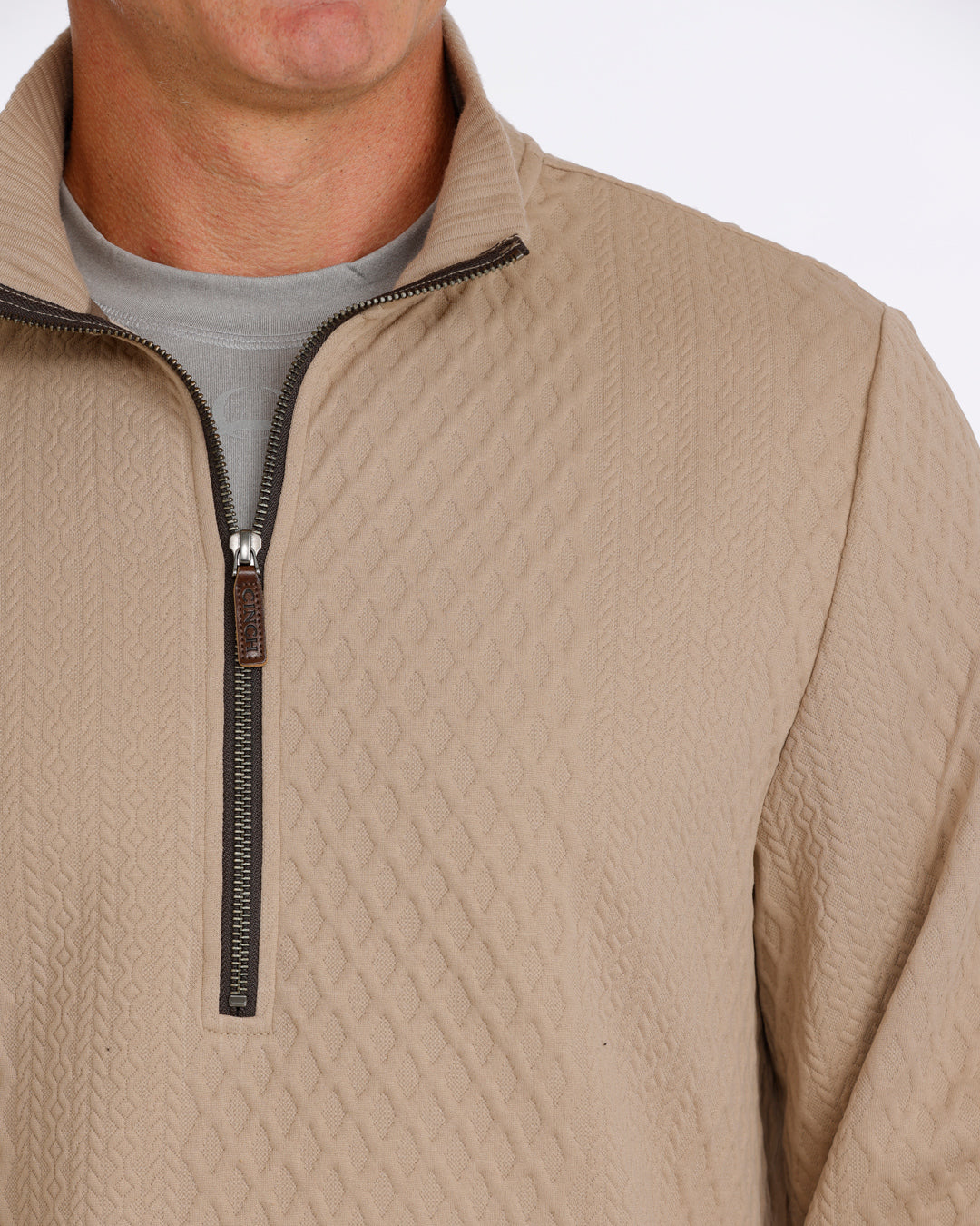 Cinch Men's 1/2 Zip Stone Pullover