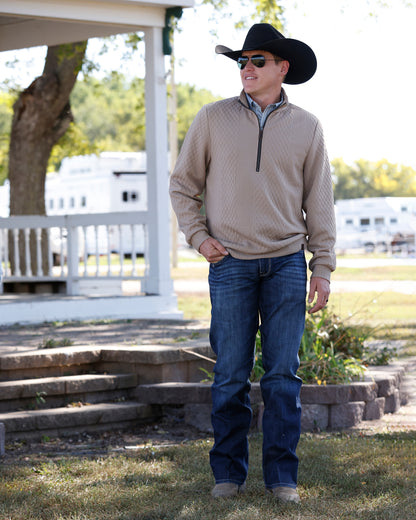 Cinch Men's 1/2 Zip Stone Pullover