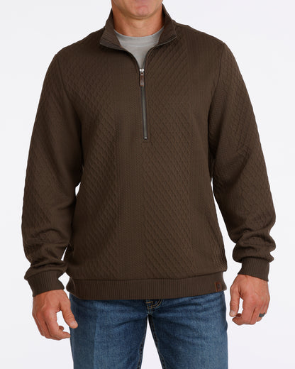 Cinch Men's Brown 1/2 Zip Pullover