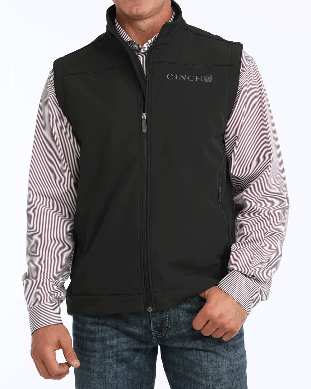 Cinch Men's Black Bonded Vest