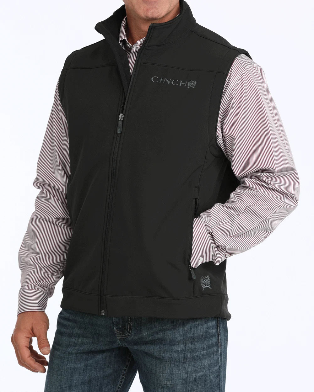 Cinch Men's Black Bonded Vest