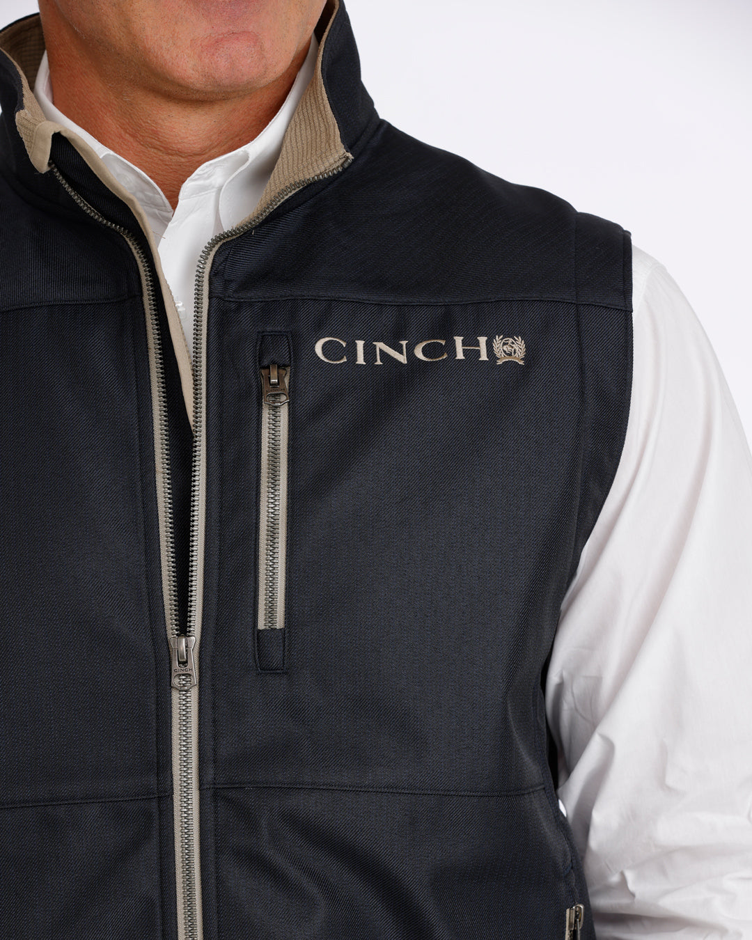 Cinch Men's Navy Bonded Vest