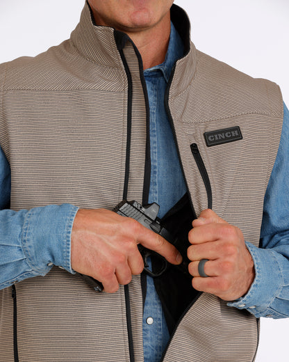 Cinch Men's Khaki Bonded Vest