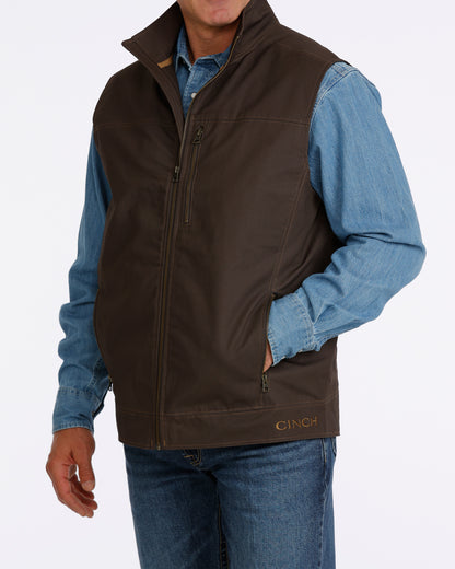 Cinch Men's Brown Canvas Vest