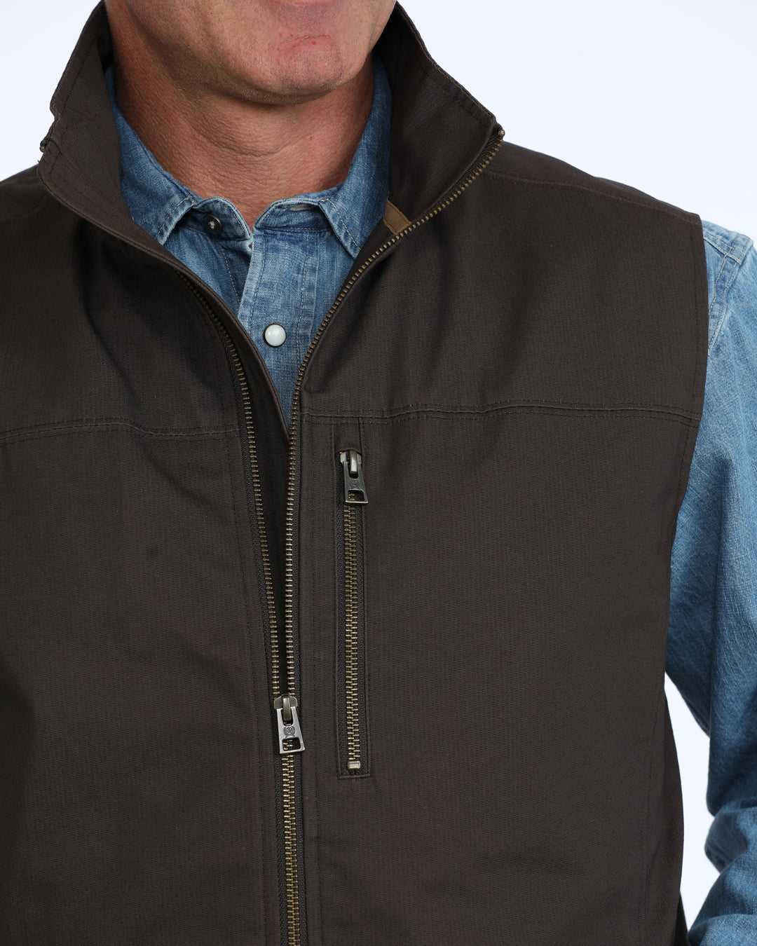 Cinch Men's Brown Canvas Vest