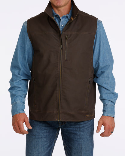 Cinch Men's Brown Canvas Vest