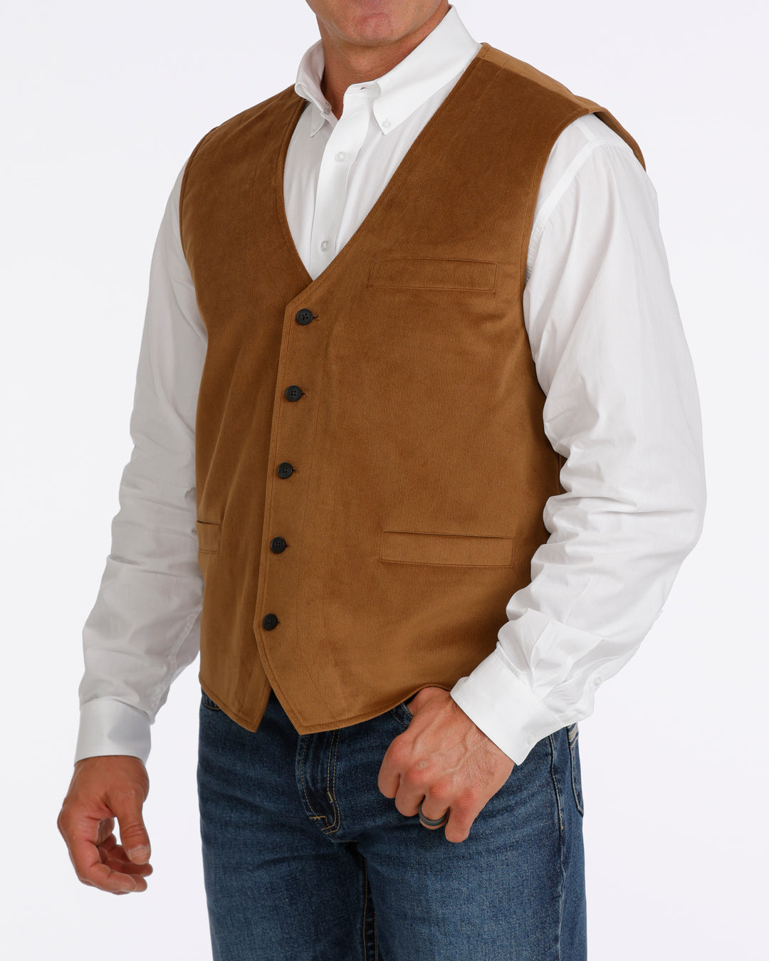 Cinch Men's Brown Corduroy Vest