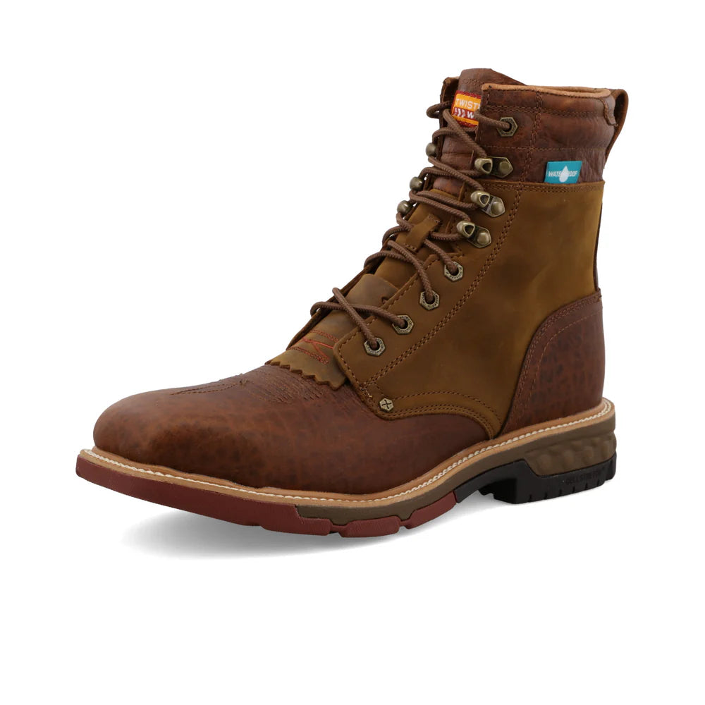 Twisted X Saddle & Cognac 8" CellStretch Lacer Boots