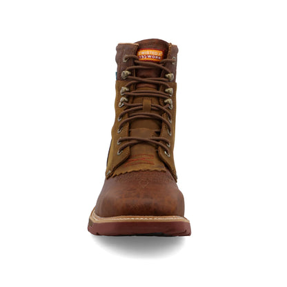 Twisted X Saddle & Cognac 8" CellStretch Lacer Boots