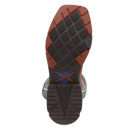 Twisted X Cognac & Dark Green 12" Western Work Boot
