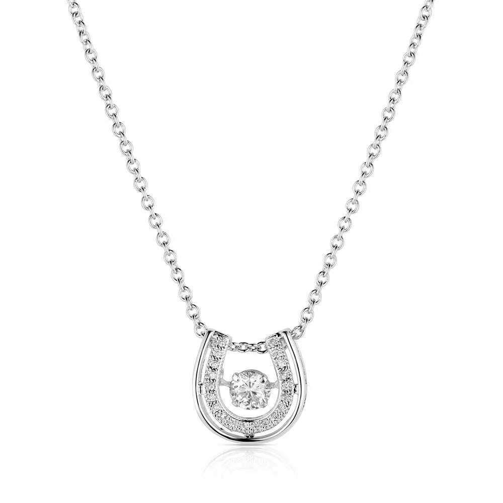 Montana Silversmith Dancing with Luck Horseshoe Necklace