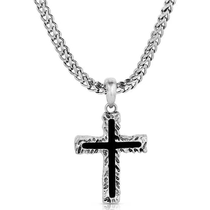 Montana Silversmith Roughstock Cross Necklace