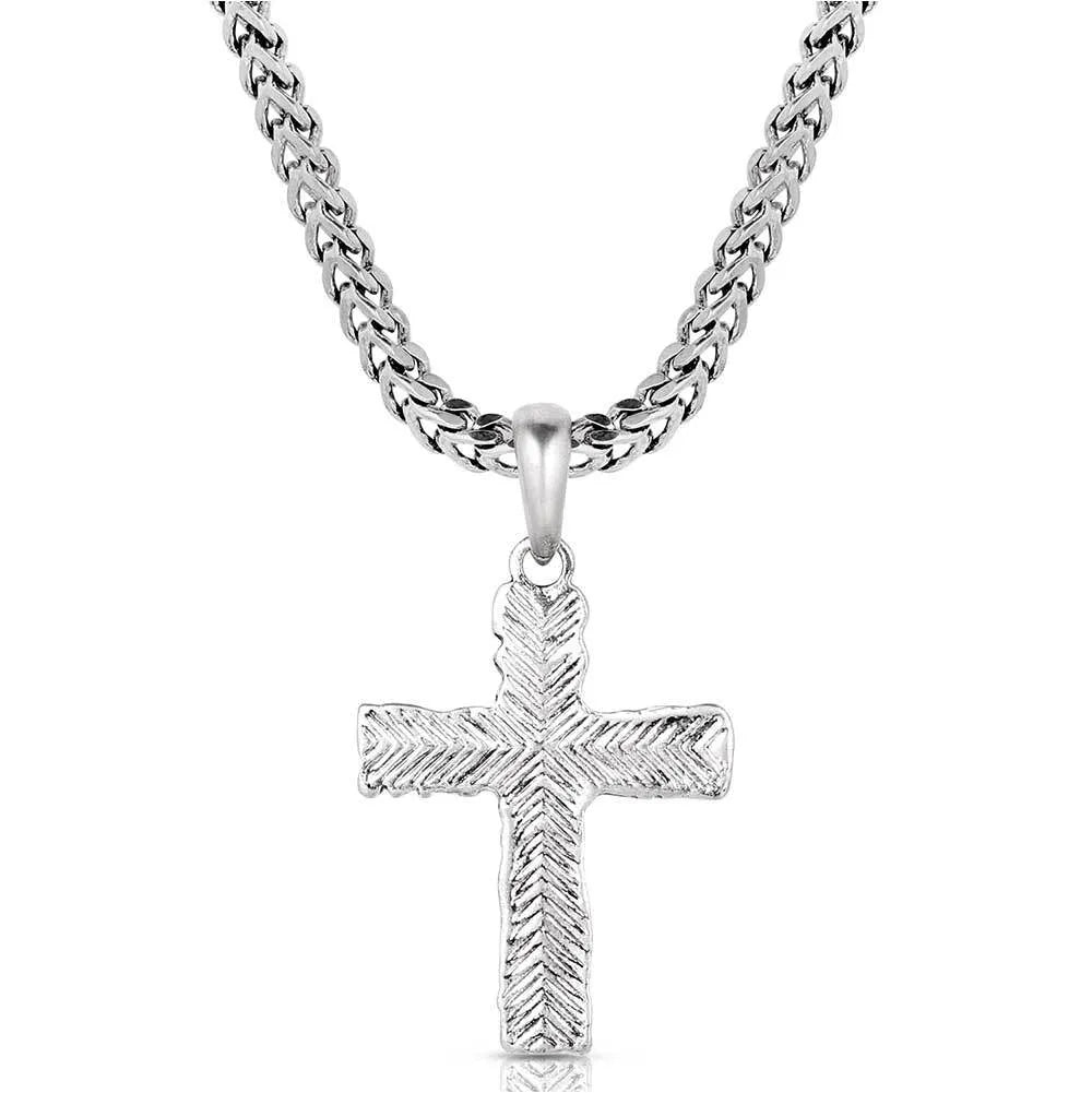 Montana Silversmith Roughstock Cross Necklace