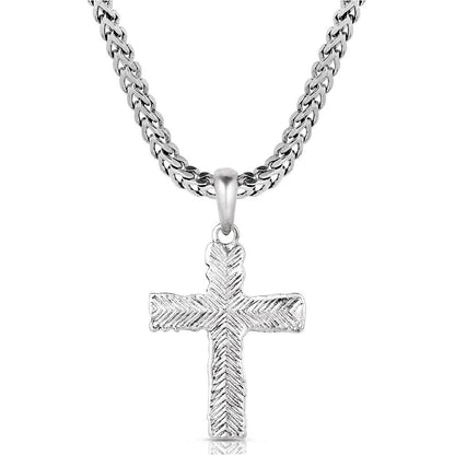 Montana Silversmith Roughstock Cross Necklace