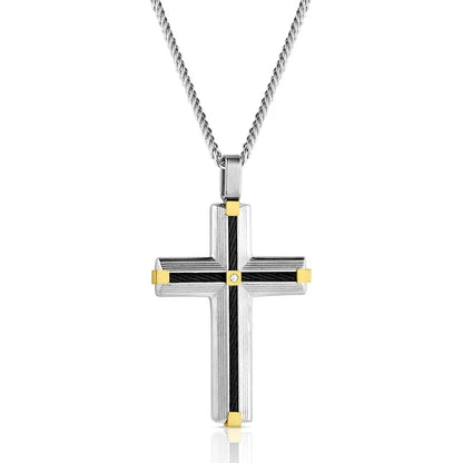 Montana Silversmith Golden Points Cross Necklace