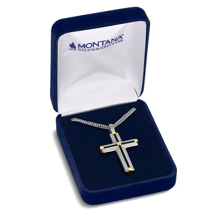 Montana Silversmith Golden Points Cross Necklace