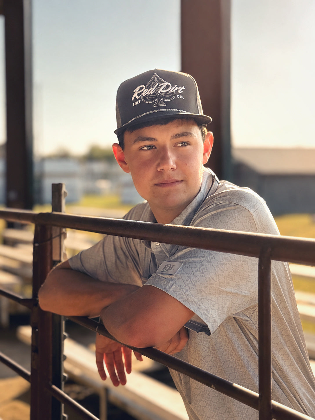 Red Dirt Hat Company Hold Em' Black Hat