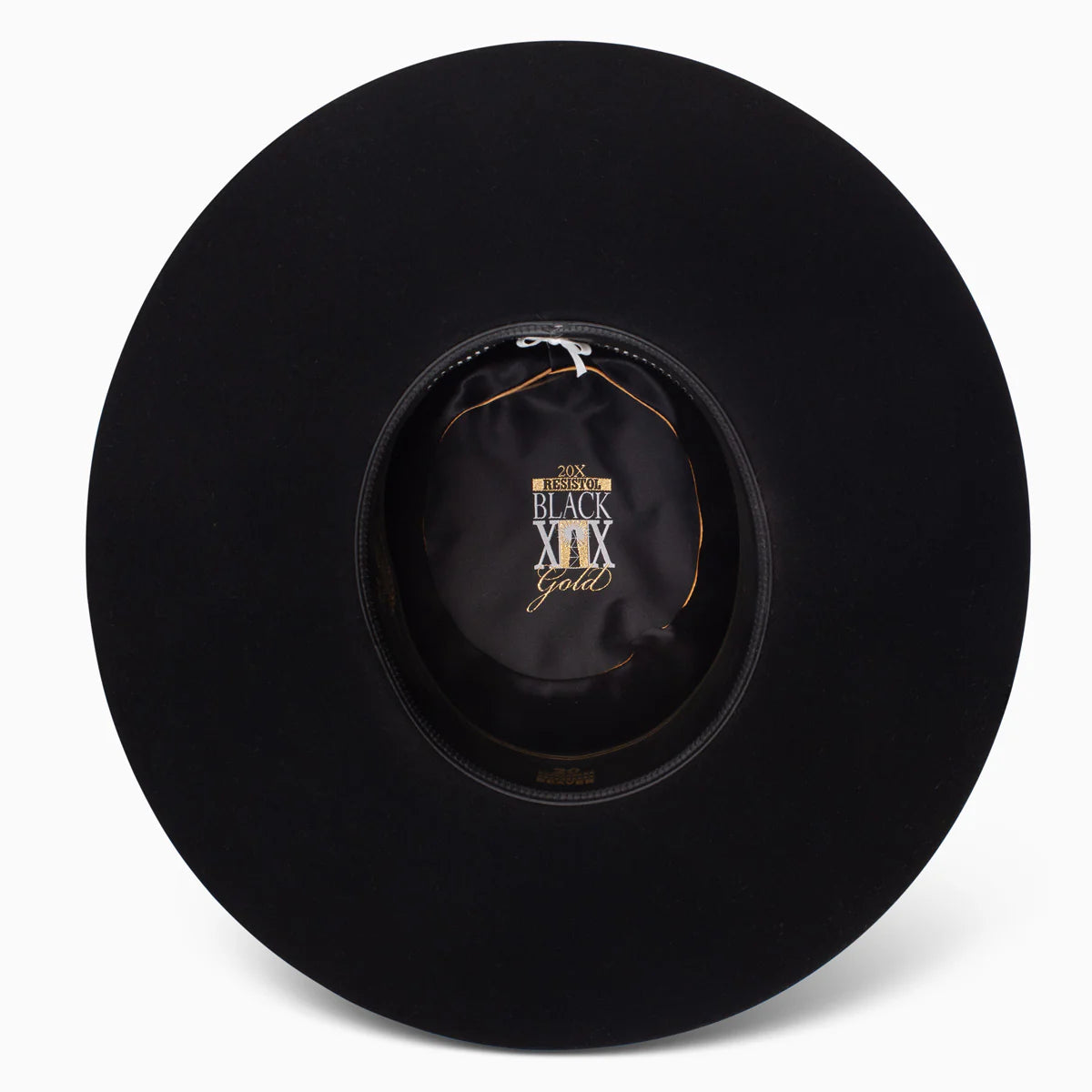 Resistol 20X Black Gold Open Crown Cowboy Hat