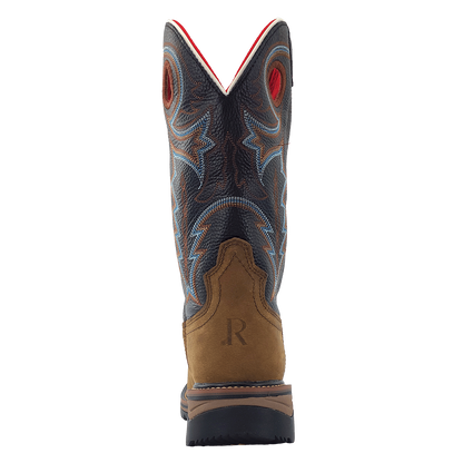 R. Watson Coffee Distressed Work Boots