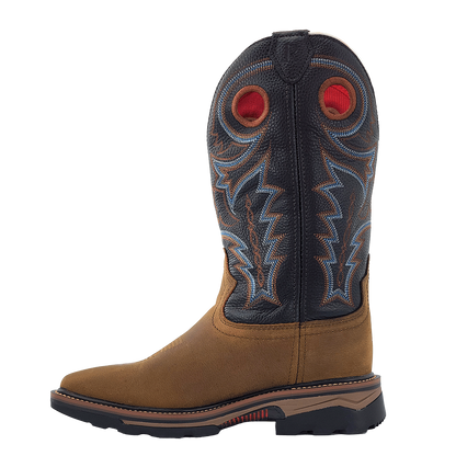 R. Watson Coffee Distressed Work Boots