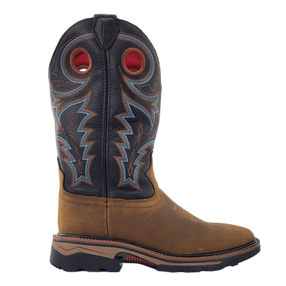 R. Watson Coffee Distressed Work Boots