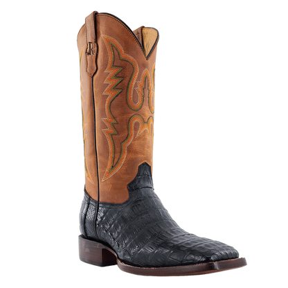 R. Watson Black Caiman Tail Boots
