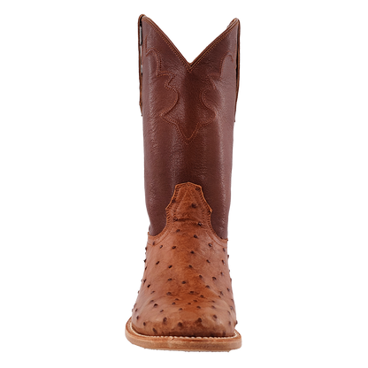 R. Watson Cognac Bruciato Full Quill Roper Boots