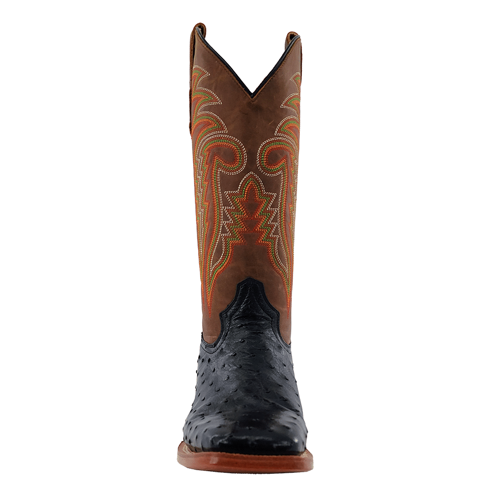 R Watson FQ Ostrich Black Boots